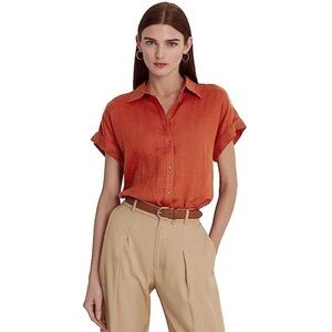 LAUREN Ralph Lauren Linen Dolman Sleeve Shirt
